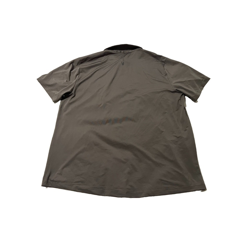 Vuori Performance Gray Polo Shirt Men's XXL Short Sleeve Pocket - Picture 5 of 6